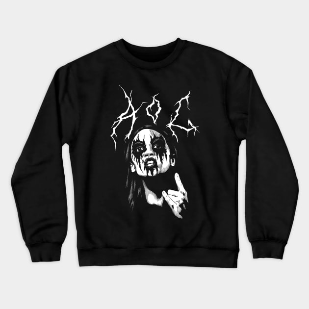 Black Metal AOC 1 Crewneck Sweatshirt by JonathanGrimmArt